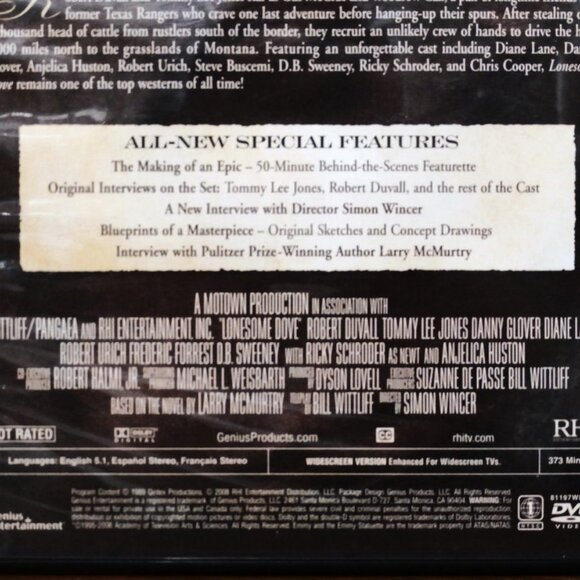 LONESOME DOVE DVD 2-Disc Collector's Edition Robert Duvall, Tommy Lee Jones - Picture 4 of 5